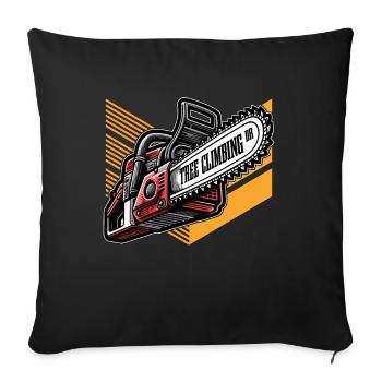 Tree Surgeon Tree Climbing Arborist Woodworker - Sofakissenbezug 45 x 45 cm - Schwarz - Vorne