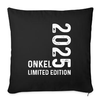 Uncle 2025 Limited Edition - Sofa pillowcase 17,3'' x 17,3'' (45 x 45 cm) - black - Front