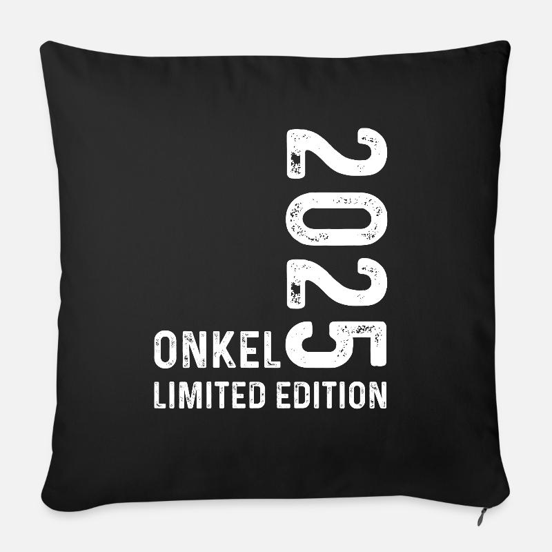 Onkel 2025 Limited Edition - Sofakissenbezug 45 x 45 cm - Schwarz