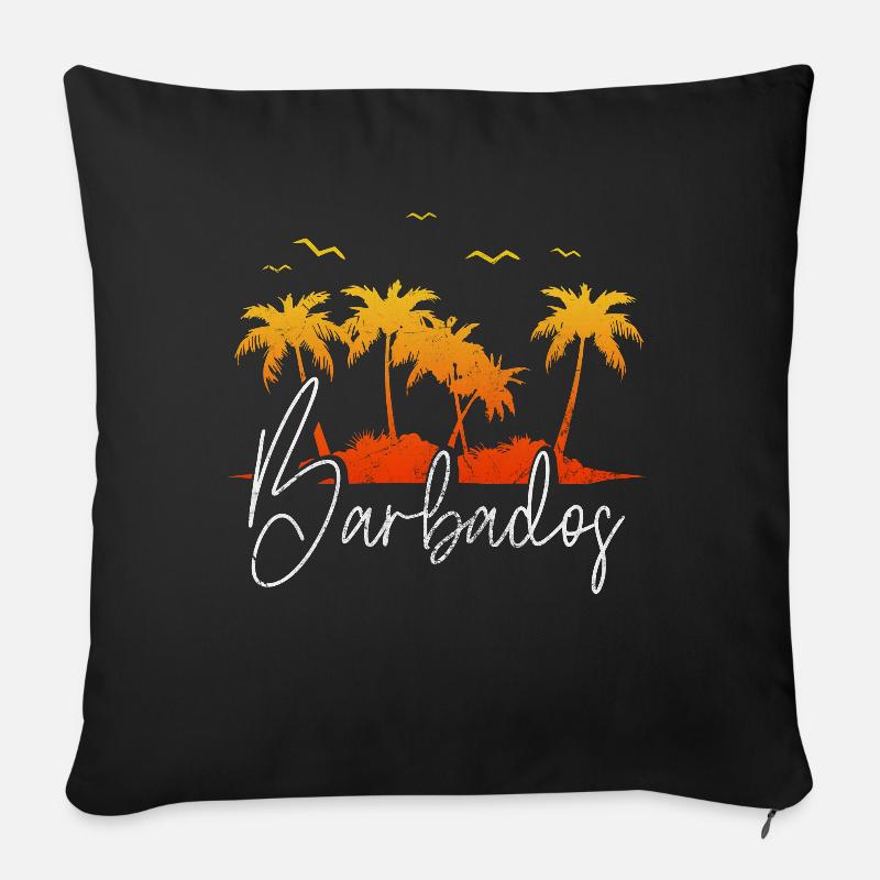 Barbados - Sofakissenbezug 45 x 45 cm - Schwarz