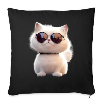Persian Cat Persian Cat Persian Cat Cute Cats - Sofa pillowcase 17,3'' x 17,3'' (45 x 45 cm) - black - Front