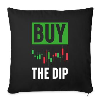 Day Trading Day Trader Bourse Bourse - Housse de coussin décorative 45 x 45 cm - noir - Devant