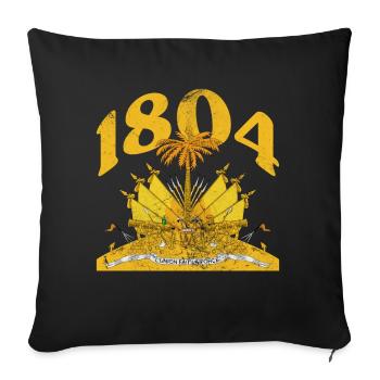 Haïti - Housse de coussin décorative 45 x 45 cm - noir - Devant