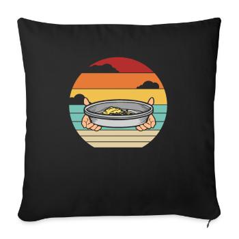 Prospection rétro Placeur Exploitation minière Mineur Or Orpaillage - Housse de coussin décorative 45 x 45 cm - noir - Devant