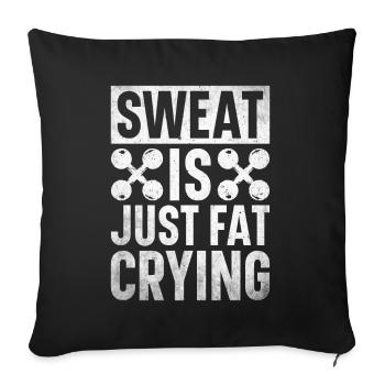 Fitness Trainer Weightlifting GYM Bodybuilding - Sofa pillowcase 17,3'' x 17,3'' (45 x 45 cm) - black - Front