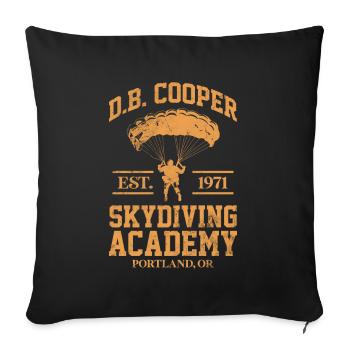 Skydive - Housse de coussin décorative 45 x 45 cm - noir - Devant