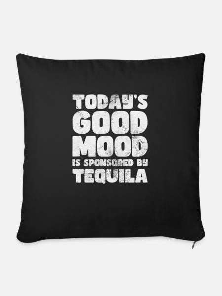 Tequila - Sofakissenbezug 45 x 45 cm - Schwarz