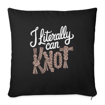 Corduroy Hobby Macrame Artist Weaver Corduroy - Sofa pillowcase 17,3'' x 17,3'' (45 x 45 cm) - black - Front