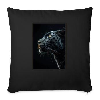 Panthers Panther - Sofa pillowcase 17,3'' x 17,3'' (45 x 45 cm) - black - Front