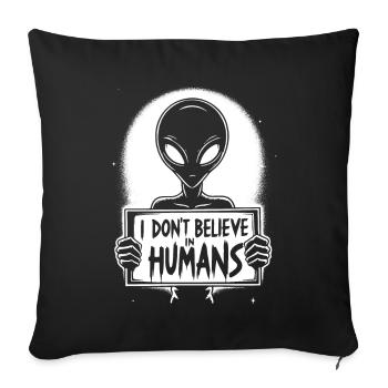 OVNI extraterrestre Galaxie extraterrestre Geschnek - Housse de coussin décorative 45 x 45 cm - noir - Devant