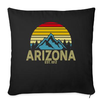 Arizona State Sedona Phoenix Grand Canyon AZ - Sofakissenbezug 45 x 45 cm - Schwarz - Vorne