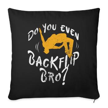 Backflip - Sofa pillowcase 17,3'' x 17,3'' (45 x 45 cm) - black - Front