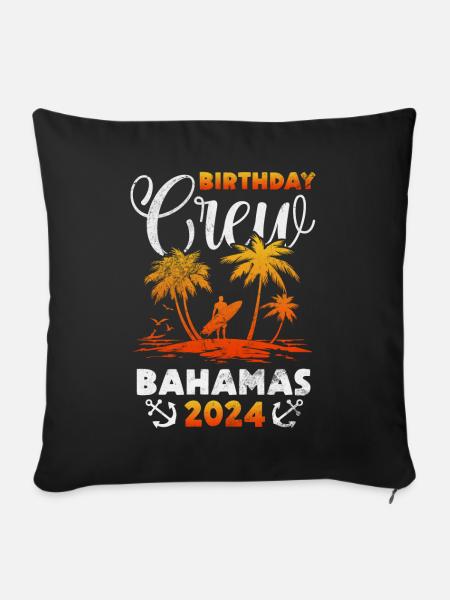 Bahamas - Sofakissenbezug 45 x 45 cm - Schwarz