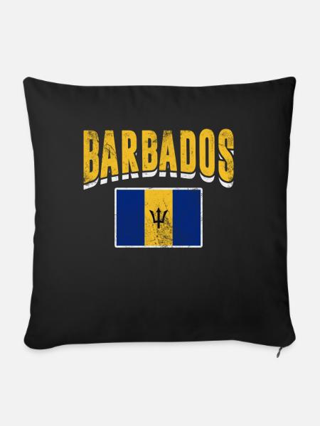 Barbados - Sofakissenbezug 45 x 45 cm - Schwarz
