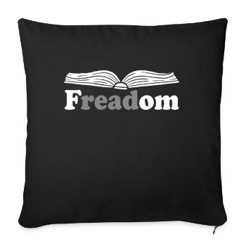 Book Books Library Reading Literature Read Books - Sofa pillowcase 17,3'' x 17,3'' (45 x 45 cm) - black - Front