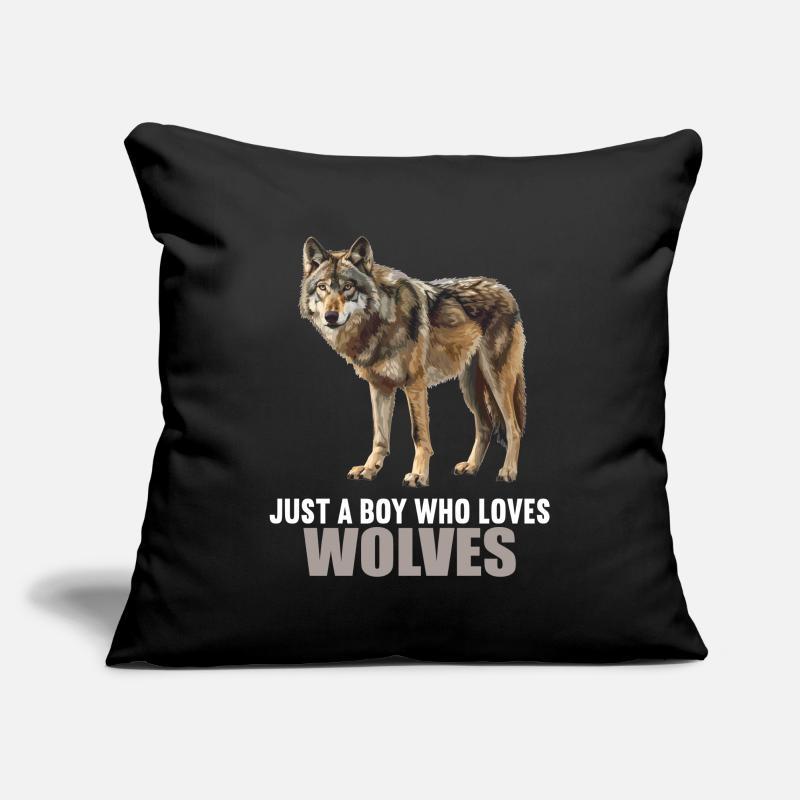 Wölfe Wolf Sofakissenbezug 45 x 45 cm