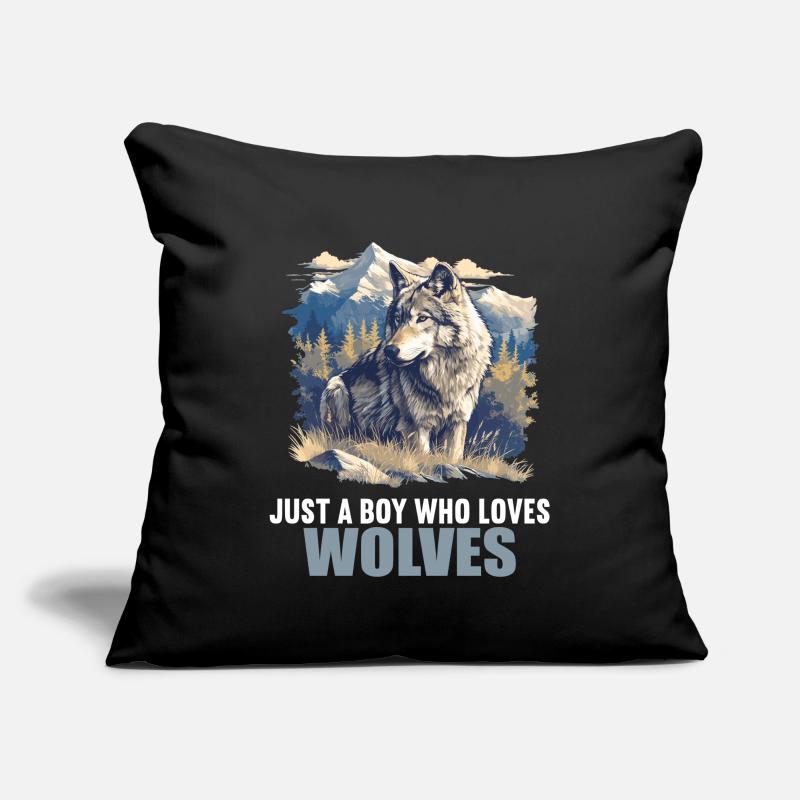 Wölfe Wolf Sofakissenbezug 45 x 45 cm