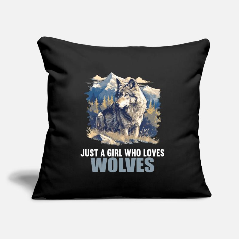 Wölfe Wolf Sofakissenbezug 45 x 45 cm