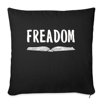 Book Books Library Reading Literature Read Books - Sofa pillowcase 17,3'' x 17,3'' (45 x 45 cm) - black - Front