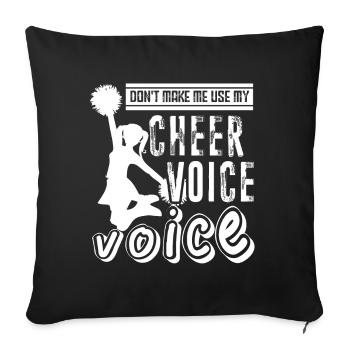 Cheerleading Cheer Coach Voice - Sofa pillowcase 17,3'' x 17,3'' (45 x 45 cm) - black - Front