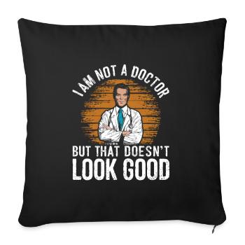 I am not a doctor but that doesnt look good - Sofa pillowcase 17,3'' x 17,3'' (45 x 45 cm) - black - Front
