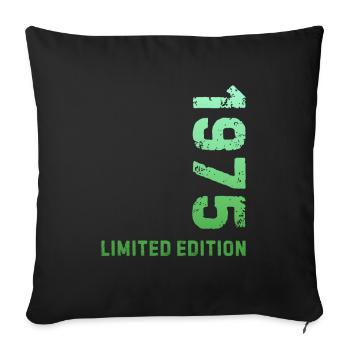 50e anniversaire 1975 Édition limitée - Housse de coussin décorative 45 x 45 cm - noir - Devant