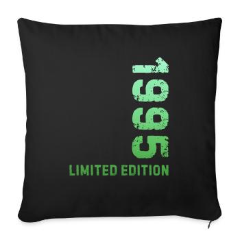 30. Geburtstag 1995 Limited Edition - Sofakissenbezug 45 x 45 cm - Schwarz - Vorne