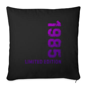 40e anniversaire 1985 Édition limitée - Housse de coussin décorative 45 x 45 cm - noir - Devant