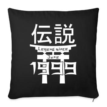 Legend since June 1999 Geburtstag Geschenk - Sofakissenbezug 45 x 45 cm - Schwarz - Vorne