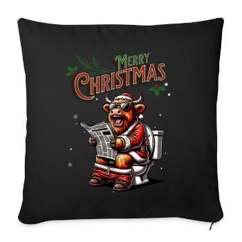 Santa Claus Christmas Men & Women - Sofa pillowcase 17,3'' x 17,3'' (45 x 45 cm) - black - Front