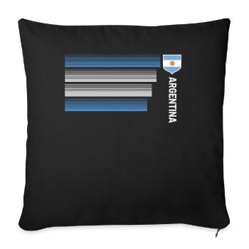 Argentina Gift Argentina Argentine Flag - Sofa pillowcase 17,3'' x 17,3'' (45 x 45 cm) - black - Front