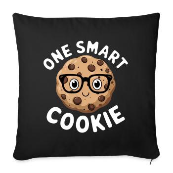 Cookies Disant Biscuits au Chocolat Cadeau de Cookie Drôle - Housse de coussin décorative 45 x 45 cm - noir - Devant