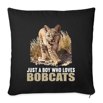 Bobcats Rotluchse Rotluchs Luchs - Sofakissenbezug 45 x 45 cm - Schwarz - Vorne