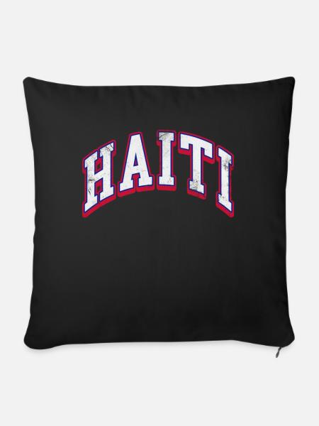 Haiti - Sofakissenbezug 45 x 45 cm - Schwarz
