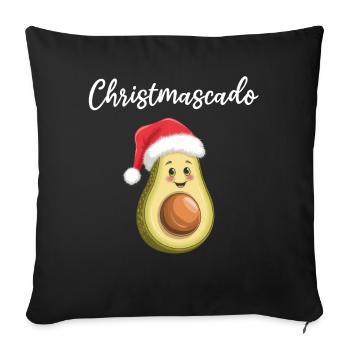 Christmascado - Funny Avocado - Sofa pillowcase 17,3'' x 17,3'' (45 x 45 cm) - black - Front