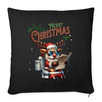 Santa Claus Christmas Men & Women - Sofa pillowcase 17,3'' x 17,3'' (45 x 45 cm) - black - Front
