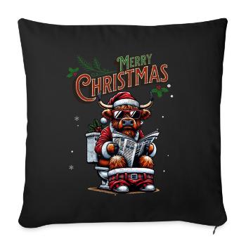 Santa Claus Christmas Men & Women - Sofa pillowcase 17,3'' x 17,3'' (45 x 45 cm) - black - Front