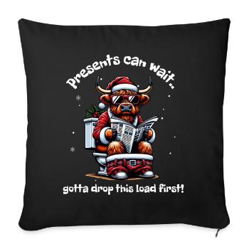 Santa Claus Christmas Men & Women - Sofa pillowcase 17,3'' x 17,3'' (45 x 45 cm) - black - Front