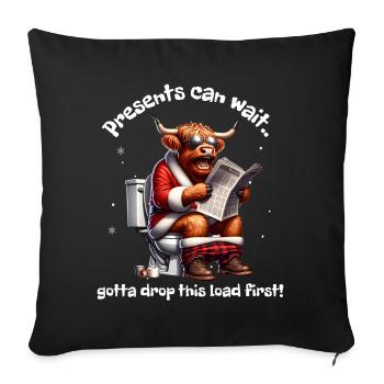 Santa Claus Christmas Men & Women - Sofa pillowcase 17,3'' x 17,3'' (45 x 45 cm) - black - Front