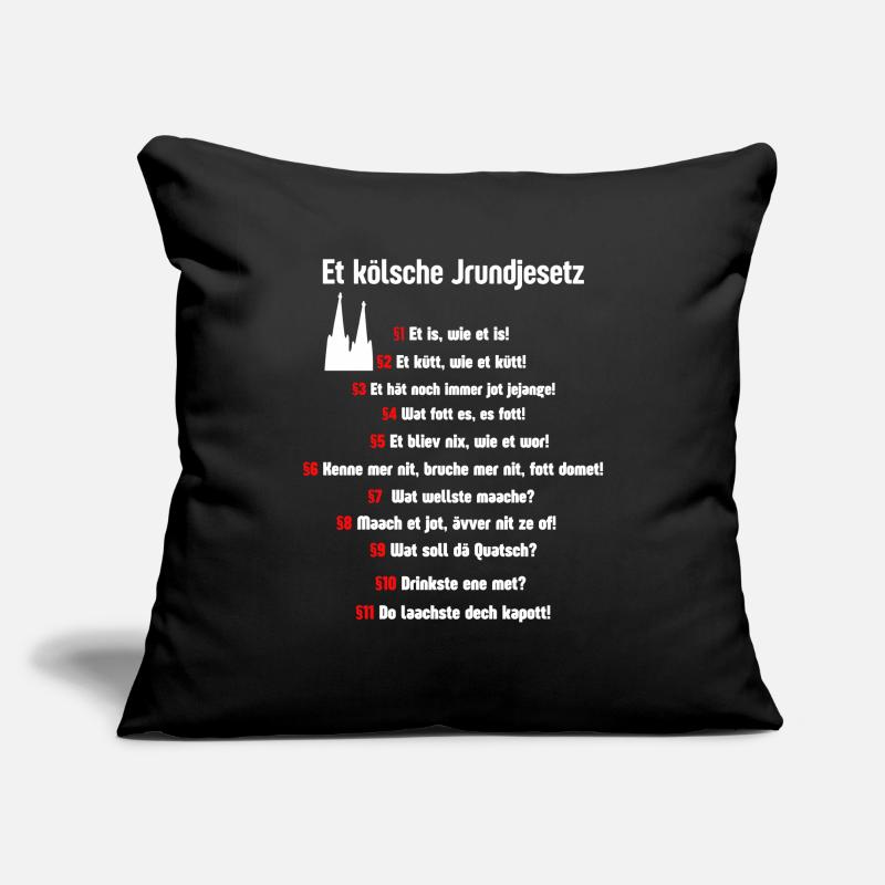 Carnival Cologne Basic Law Cologne Alaaf Cologne Sofa pillowcase 17,3'' x 17,3'' (45 x 45 cm)