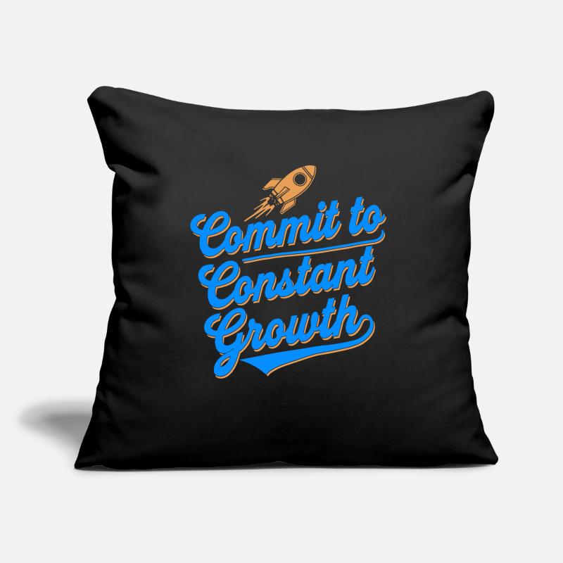 Commit to constant growth for Sofa pillowcase 17,3'' x 17,3'' (45 x 45 cm)