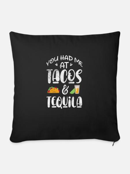 Tequila - Sofakissenbezug 45 x 45 cm - Schwarz