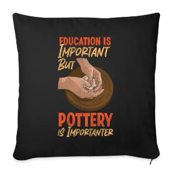 Pottery Ceramics Artist Education - Sofakissenbezug 45 x 45 cm - Schwarz - Vorne