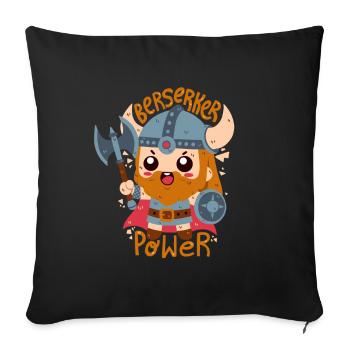 Puissance du berserker - Housse de coussin décorative 45 x 45 cm - noir - Devant