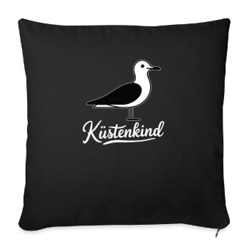 Coastal Child 2 - Sofa pillowcase 17,3'' x 17,3'' (45 x 45 cm) - black - Front
