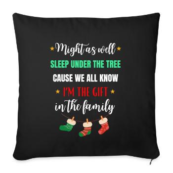 Christmas Family Christmas Gift Funny - Sofa pillowcase 17,3'' x 17,3'' (45 x 45 cm) - black - Front