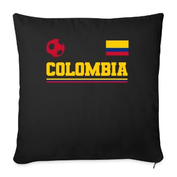Colombie Colombie Medellín Vacances Bogota Cali - Housse de coussin décorative 45 x 45 cm - noir - Devant