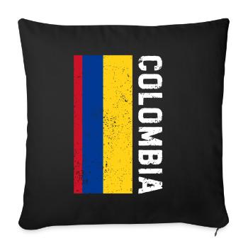 Colombie Colombie Medellín Vacances Bogota Cali - Housse de coussin décorative 45 x 45 cm - noir - Devant