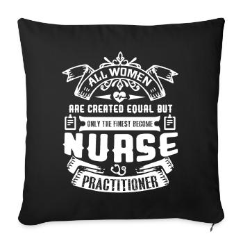 Nurse Practitioner Proud Nurse Practitioner - Sofa pillowcase 17,3'' x 17,3'' (45 x 45 cm) - black - Front