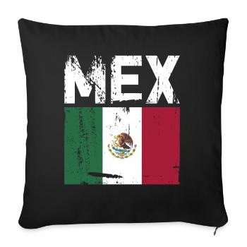 Mexico Mexico Mexican Gift Flag Football - Sofa pillowcase 17,3'' x 17,3'' (45 x 45 cm) - black - Front